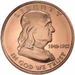 Franklin Half Dollar 1 oz Copper Round