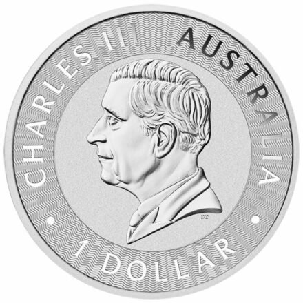 2024 1 oz Australian Silver Kangaroo Coin Effigy