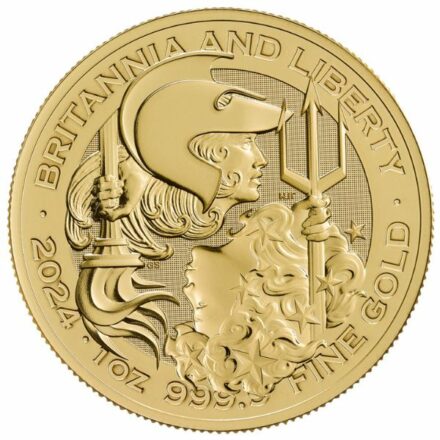 2024 1 oz British Britannia & Liberty Gold Coin
