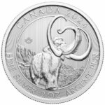 2024 2 oz Canadian Woolly Mammoth Silver Coin