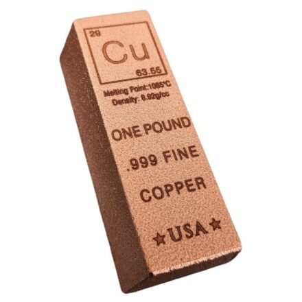 Elemental 1 Pound Loaf Copper Bar