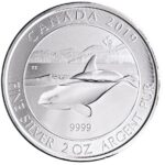 2019 2 oz Canadian Orca Killer Whale Silver Coin