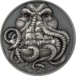 2022 Lovecraft Cthulu 3 oz Silver HR Silver Coin