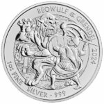 2024 1 oz British Beowulf & Grendel Silver Coin