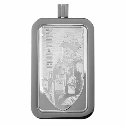 Call of Duty 1 oz Silver Bar Front Pendant