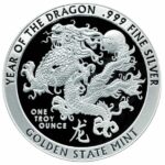 GSM Lunar Year of The Dragon 1 oz Silver Round
