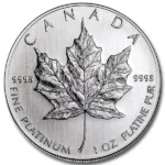 2027 1 oz Canadian Platinum Maple Leaf Coin (BU) Rev